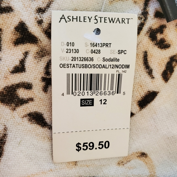 Ashley Stewart Baroque Print Midi Dress in Yellow and Blue Size 12 - Picture 9 of 9